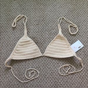 Crochet bikini top